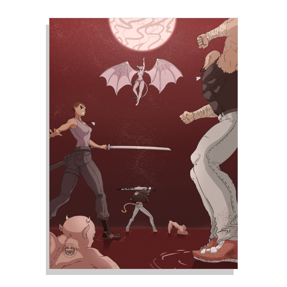 Battle with Eva Print